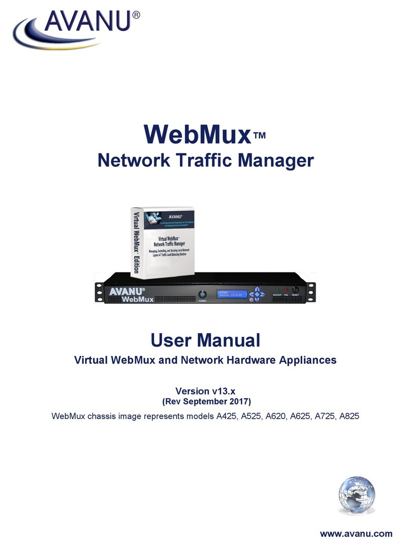 Avanu WebMux A425 user manual
