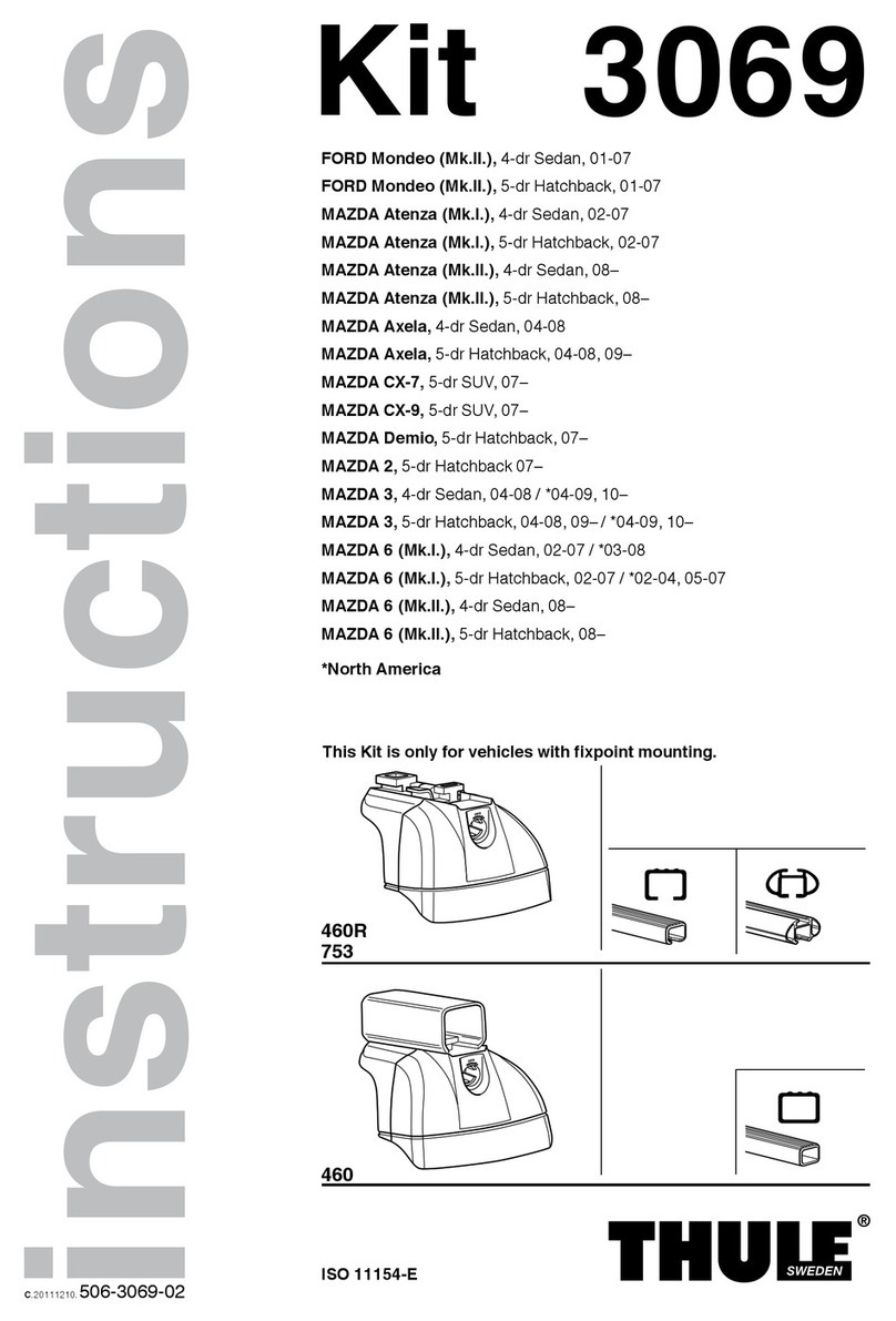 Thule 3069 User manual Thule 3069 User manual