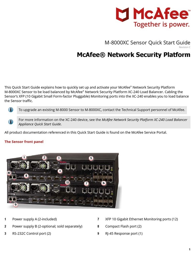 McAfee M-8000XC User manual McAfee M-8000XC User manual