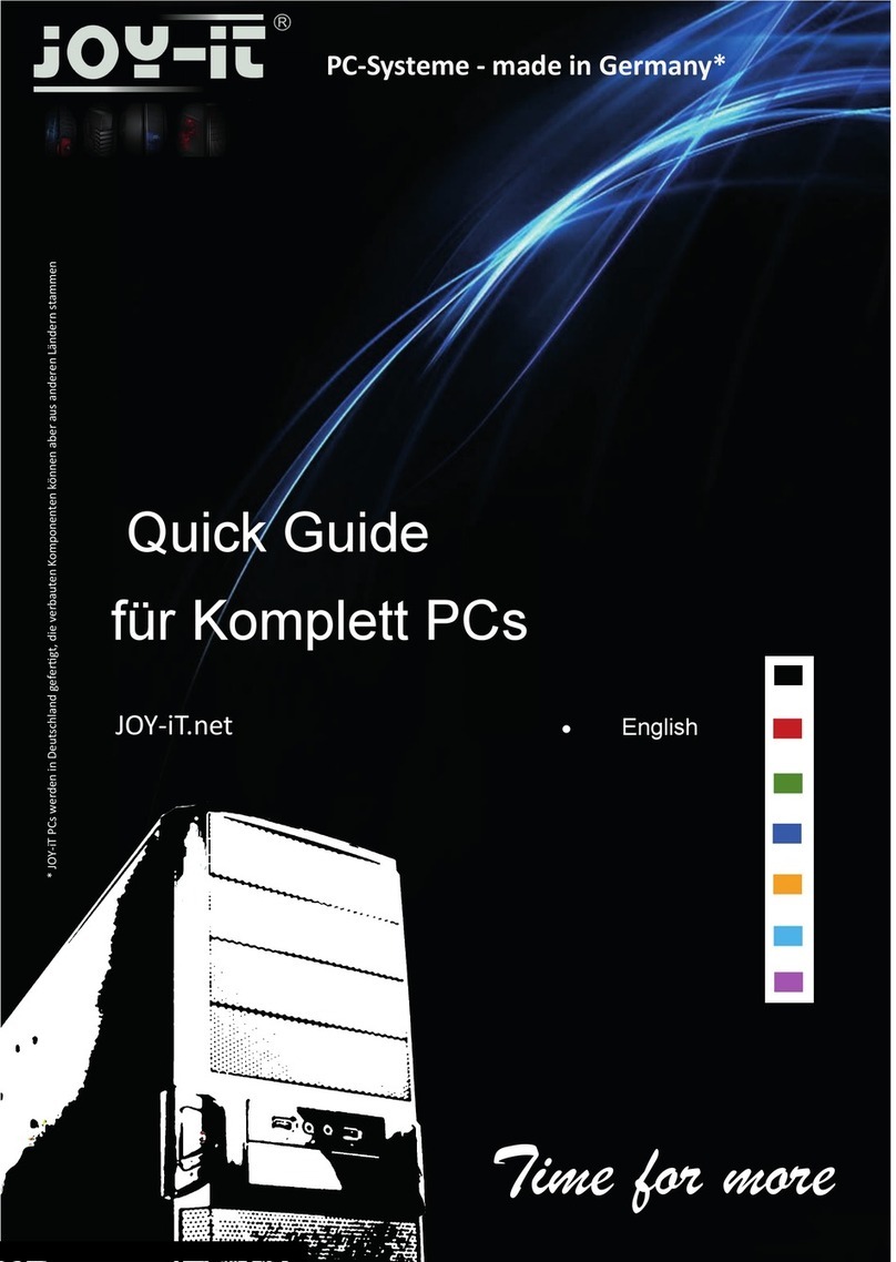 Joy-it PC-System Intel G3220 quick guide