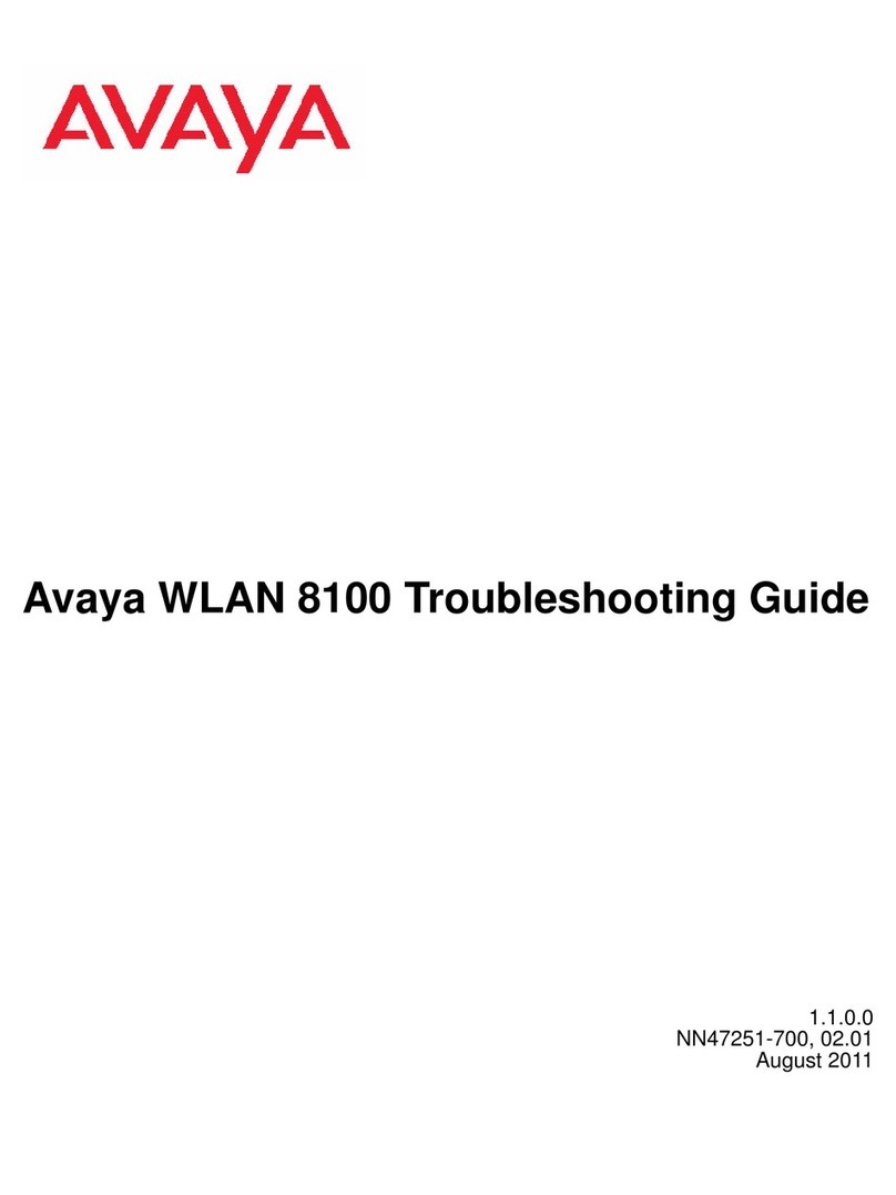 Avaya WLAN 8100 Series troubleshooting guide