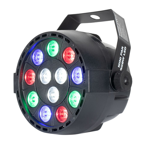 Eliminator Lighting Mini Par RGBW LED operating instructions