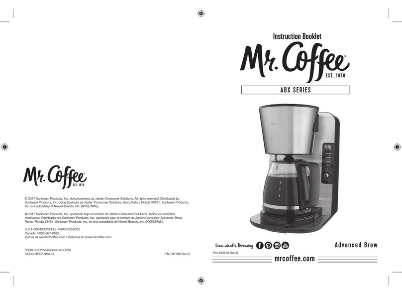 Mr. Coffee ABX SERIES User manual