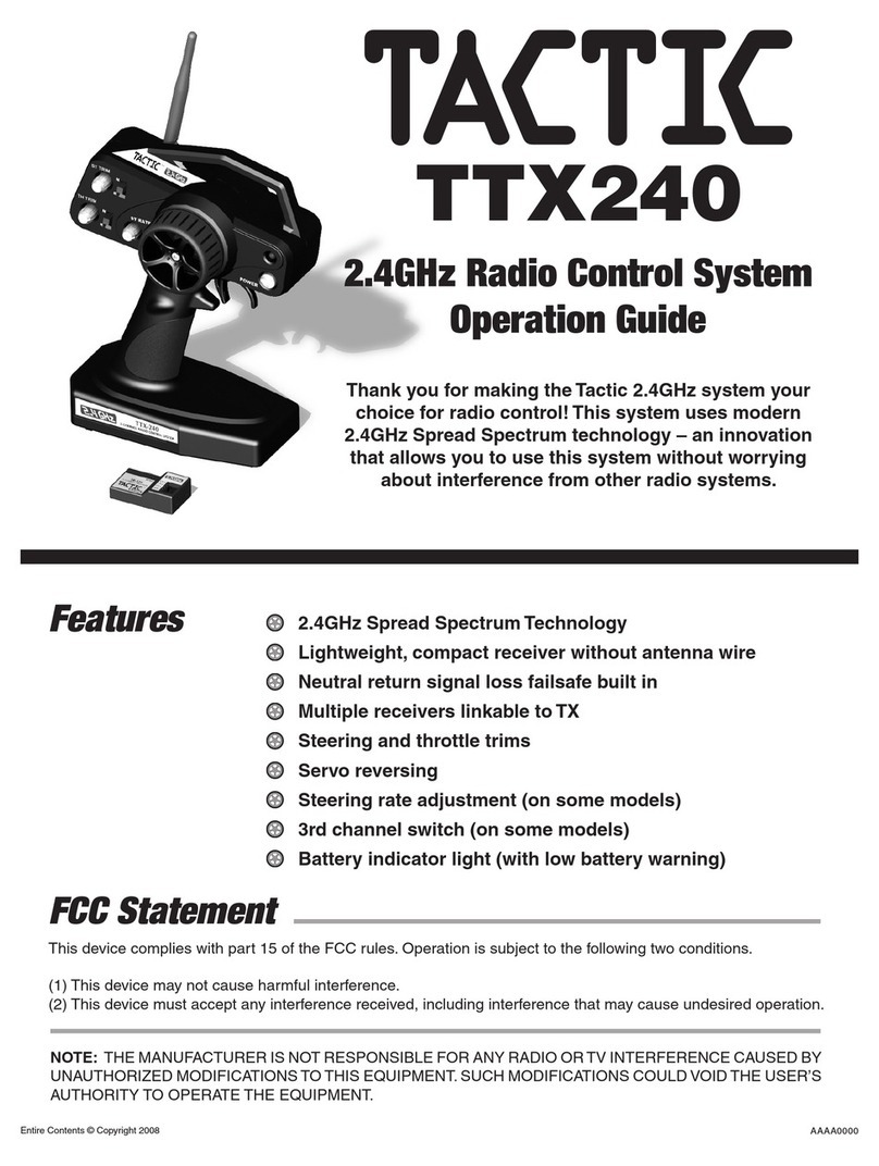 Tactic TTX240 Operation guide