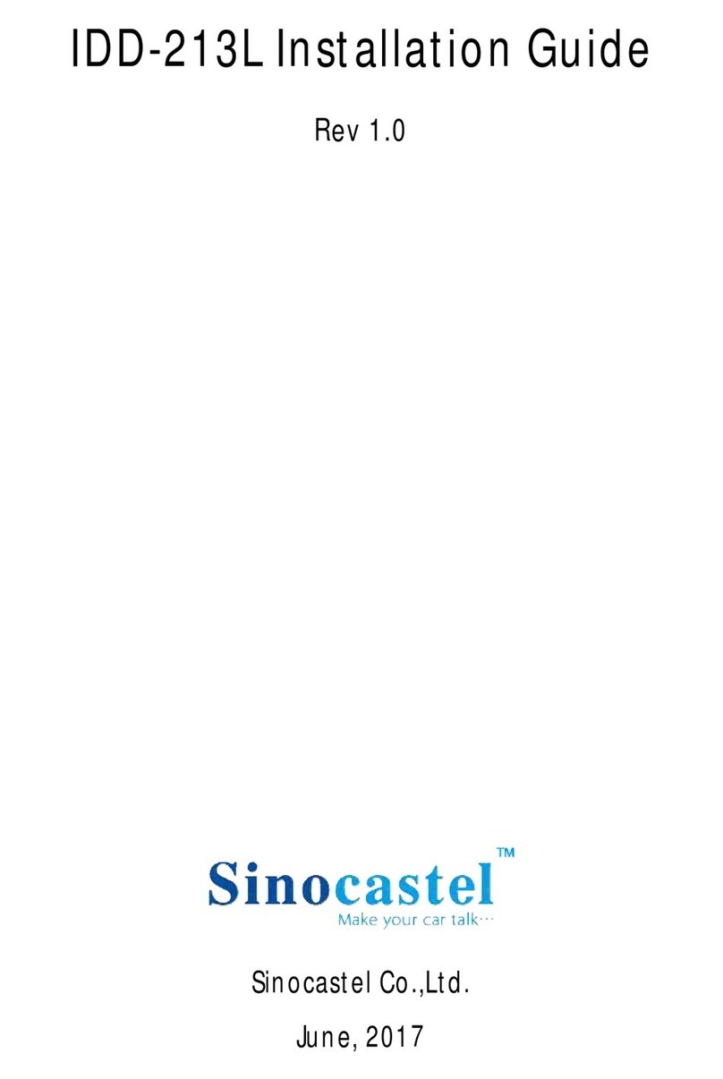 SinoCastel IDD-213L installation guide