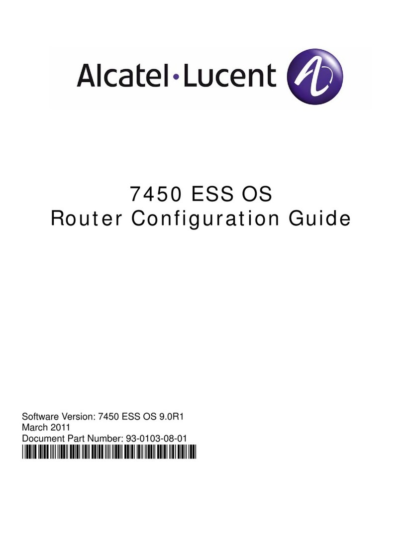 Alcatel-Lucent 7450 ESS OS User manual