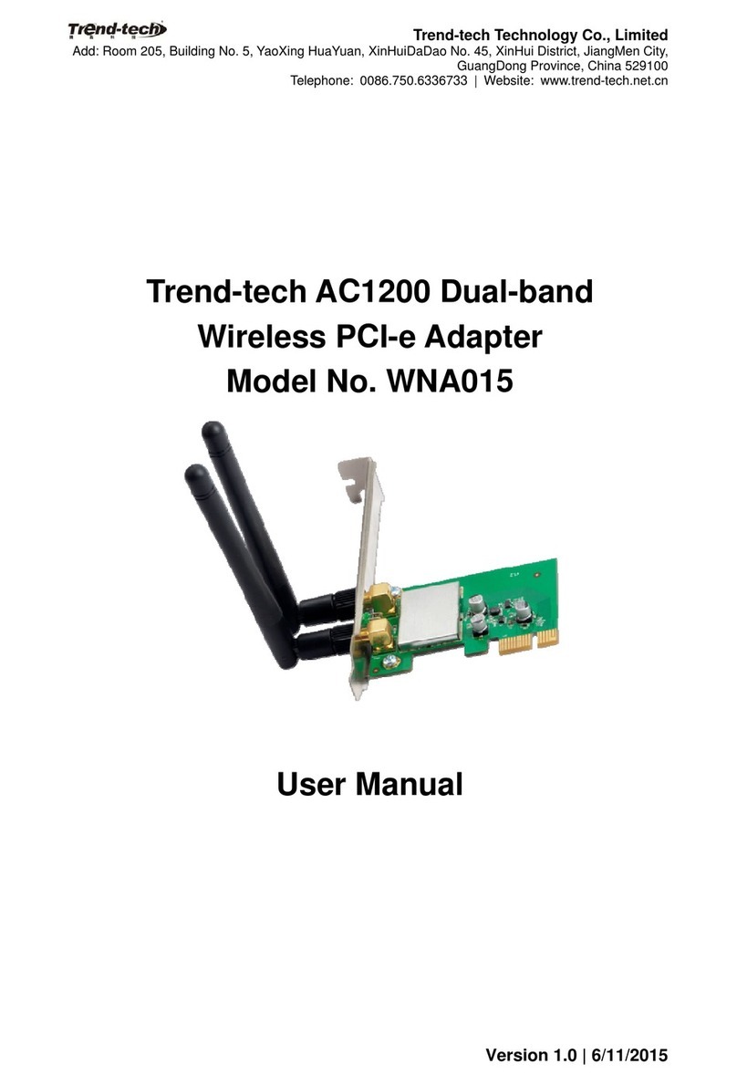Trend-tech WNA015 user manual