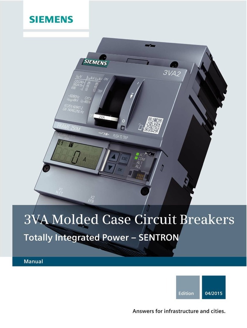 Siemens 3VA1 100 A manual