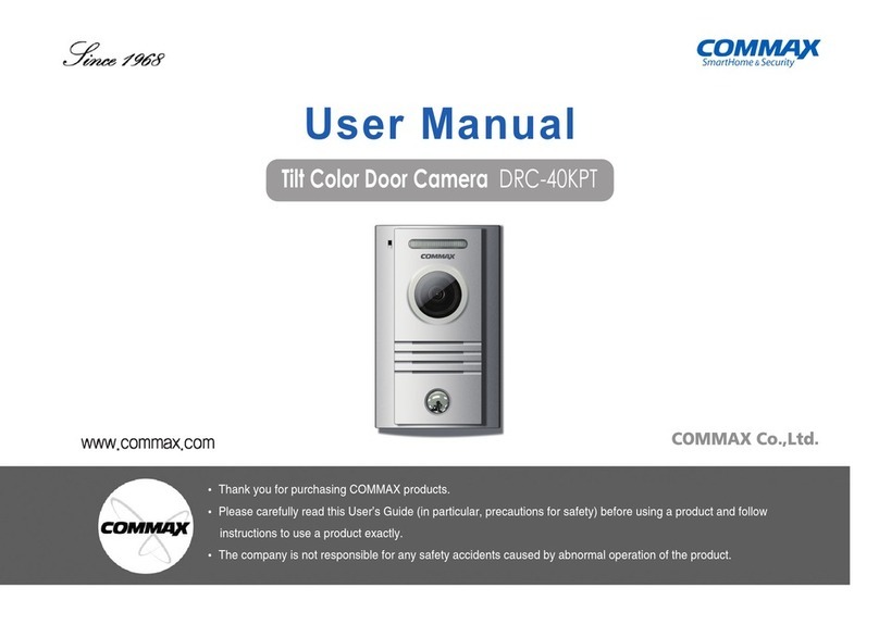Commax DRC-40KPT User manual Commax DRC-40KPT User manual
