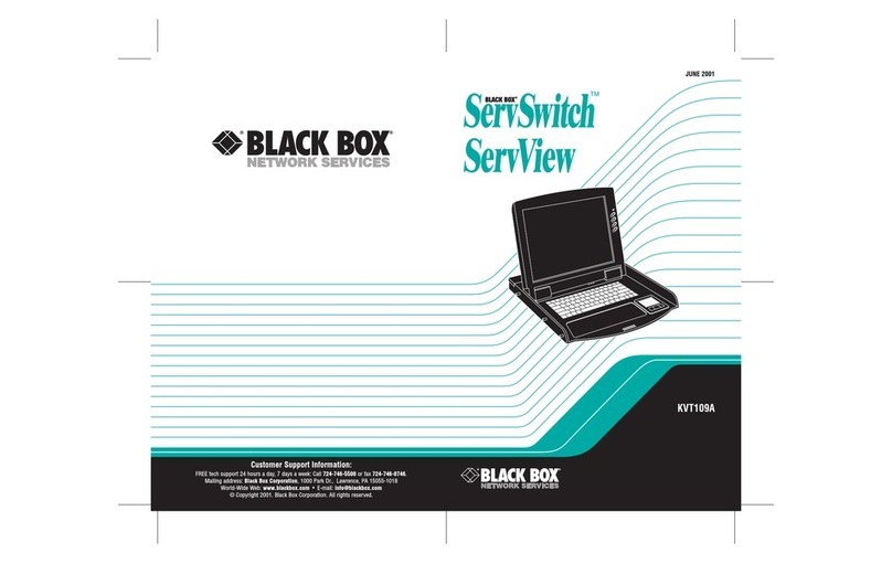 Black Box ServView User manual
