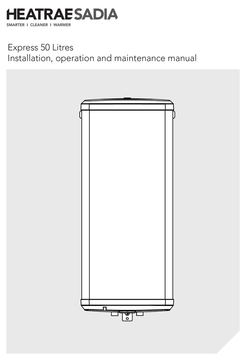 Heatrae Sadia Express 50 Litres Installation, operation and maintenance manual Heatrae Sadia Express 50 Litres Installation, operation and maintenance manual
