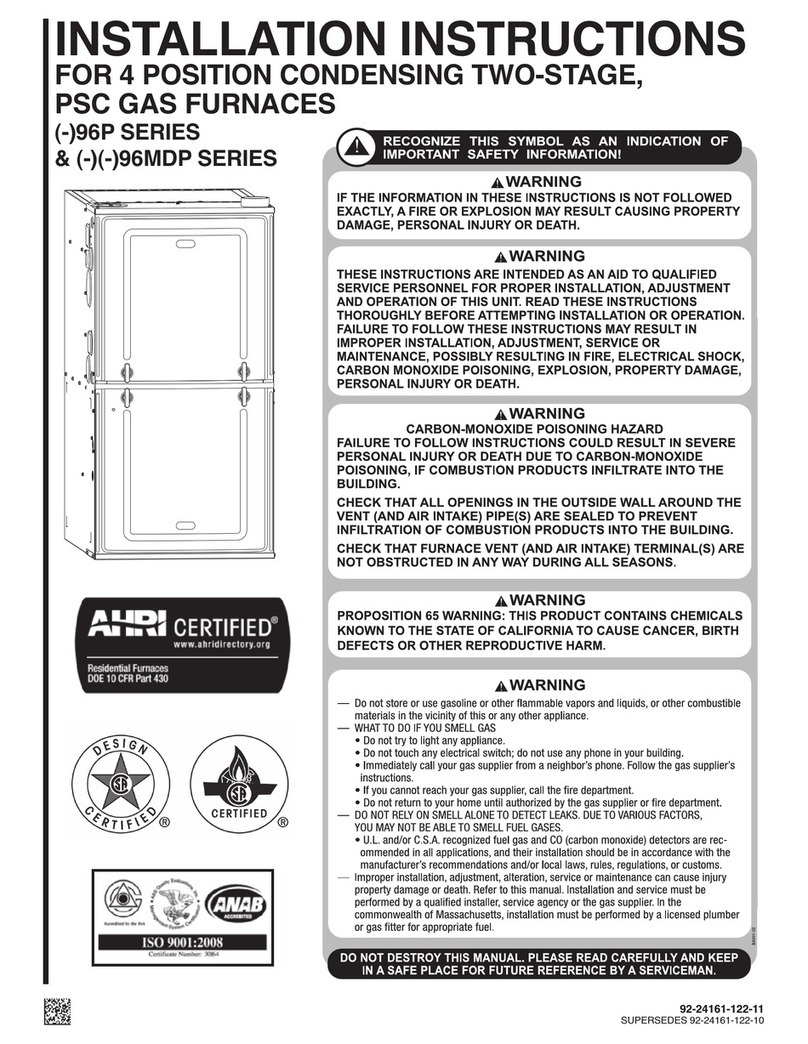 Rheem 96P Series User manual