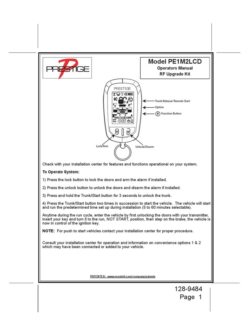 Prestige PE1M2LCD Operator's manual