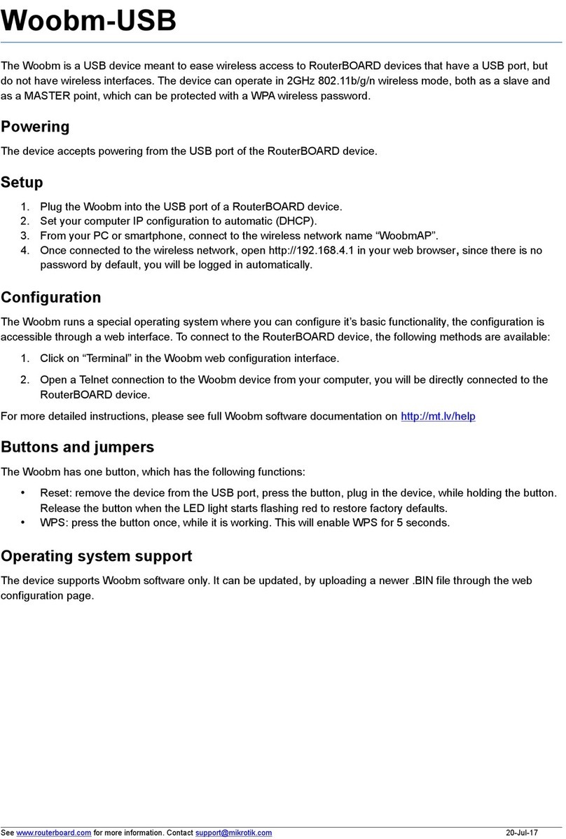 MikroTik Woobm-USB manual