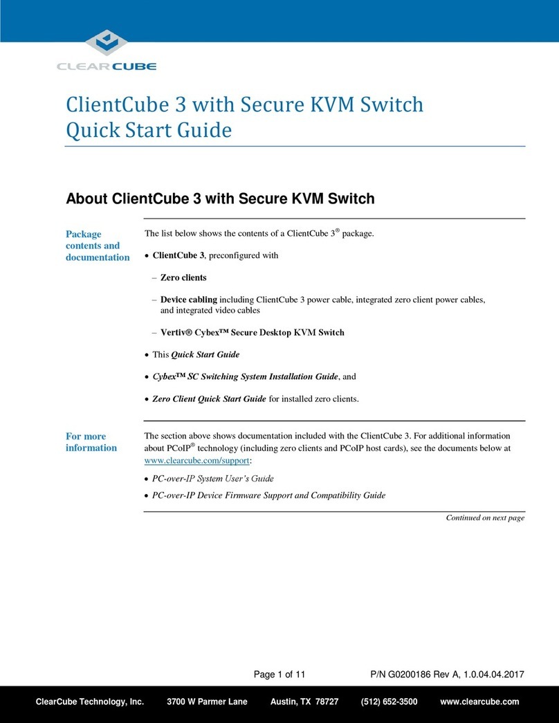 ClearCube ClientCube 3 User manual