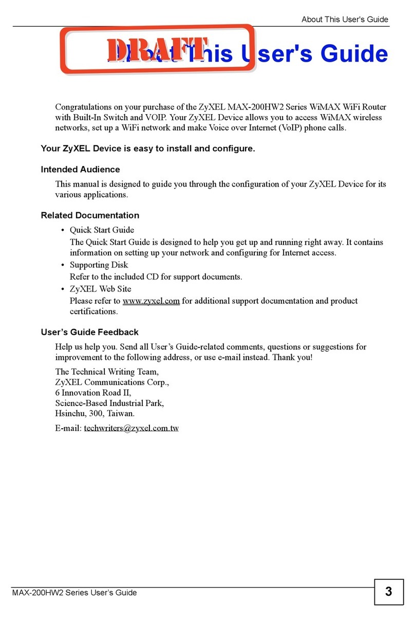 ZyXEL Communications MAX-200HW2 user guide