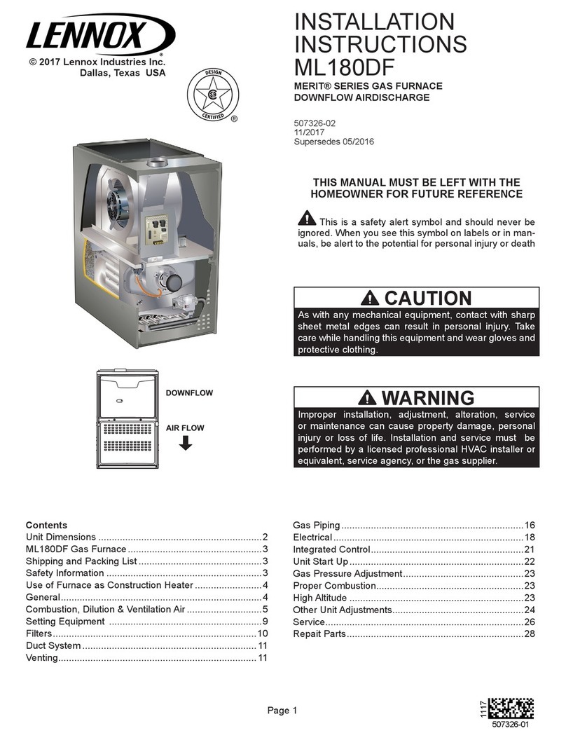 Lennox ML180DF045P24A User manual