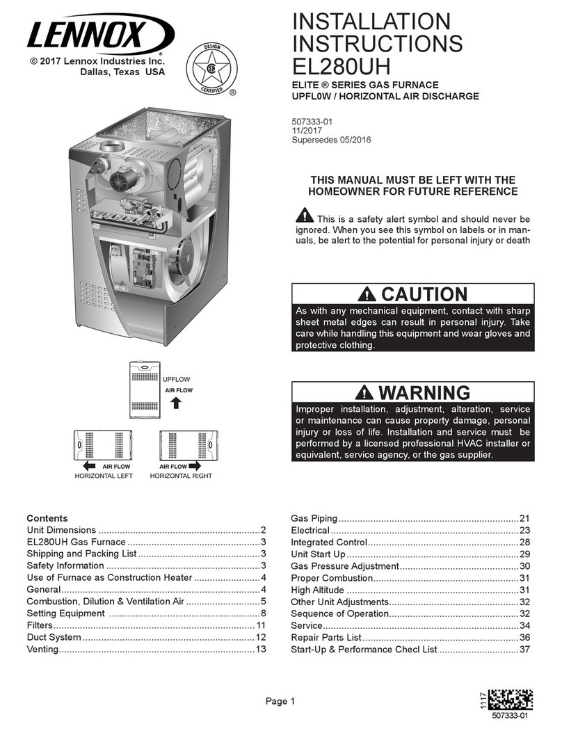Lennox EL280UH070P24A User manual