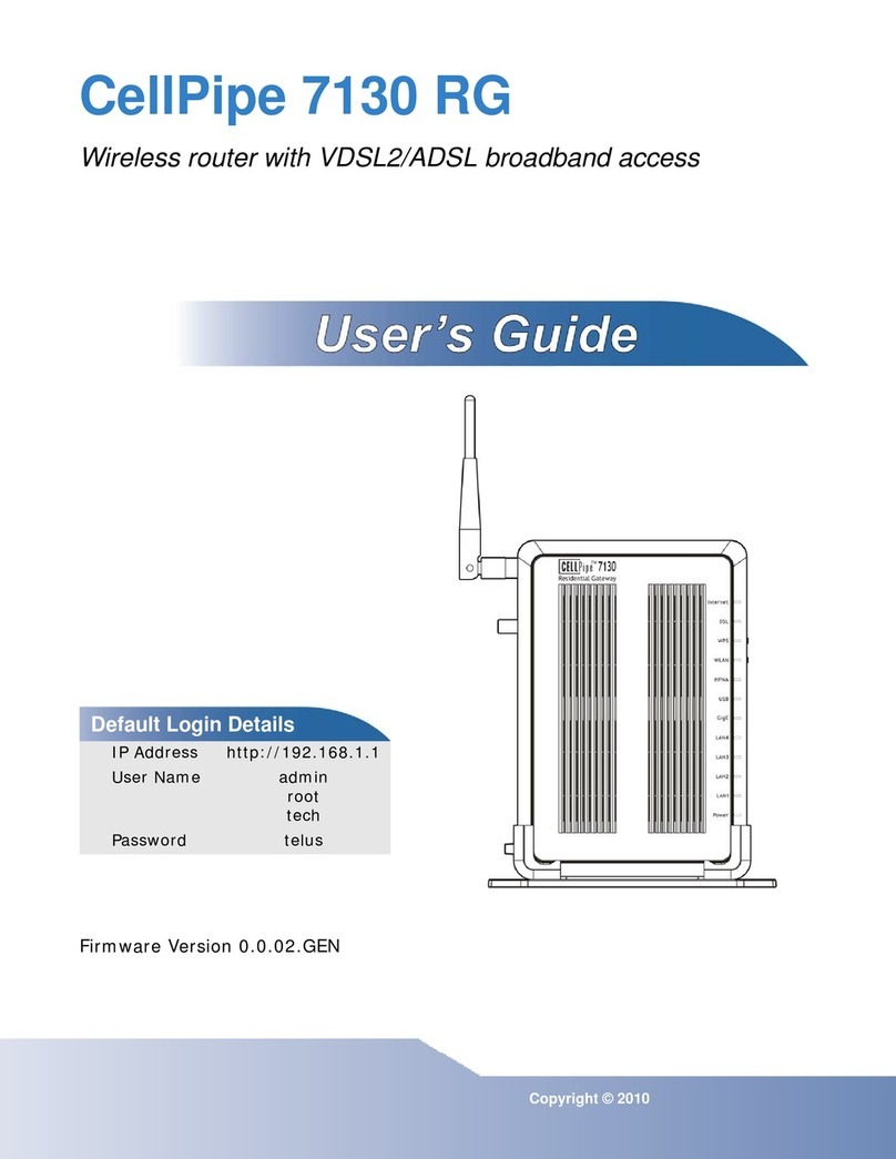 ZyXEL Communications CellPipe 7130 RG User manual