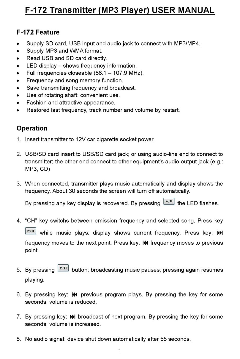 GEARUP F-172 user manual