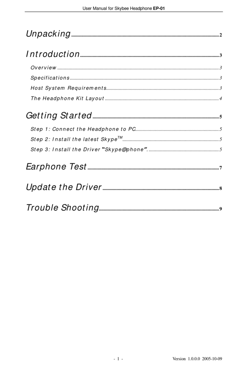Skybee EP-01 user manual