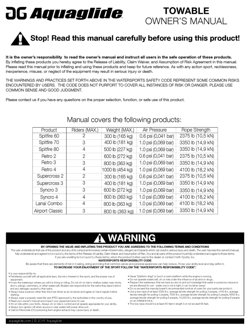 Aquaglide Spitfire 60 User manual