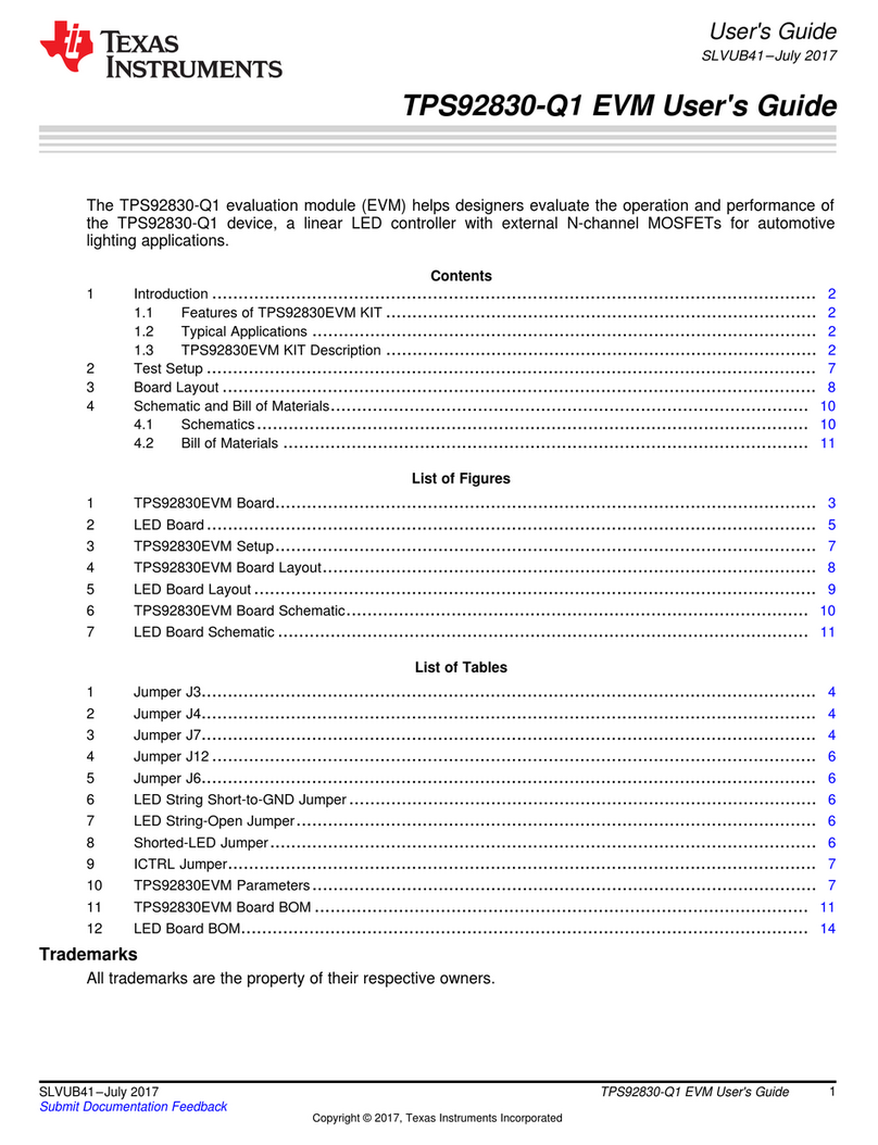 Texas Instruments TPS92830-Q1 User manual