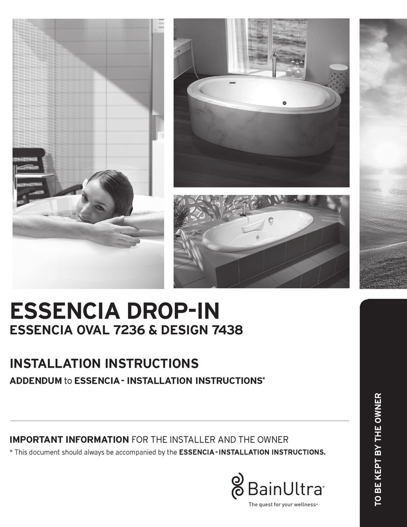 BainUltra ESSENCIA OVAL 7236 installation instructions