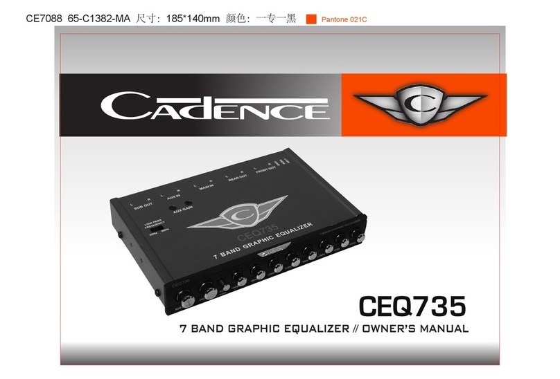 Cadence CEQ735 owner's manual