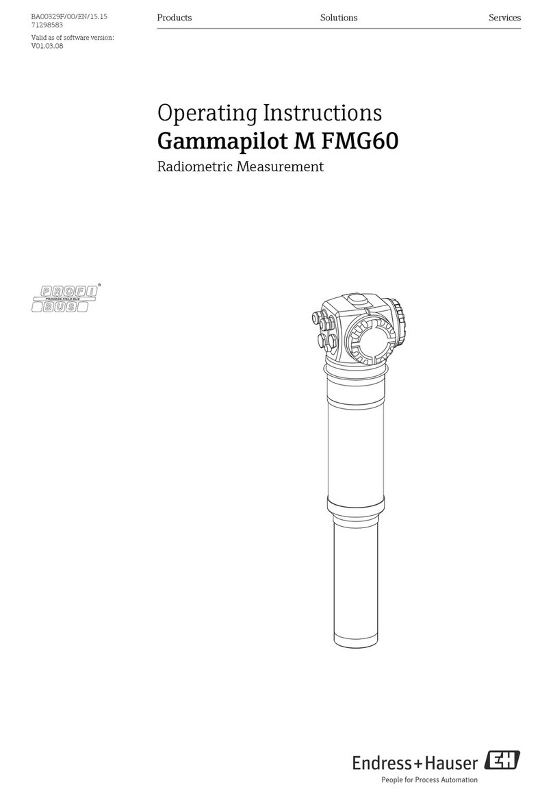 Endress+Hauser Gammapilot M FMG60 operating instructions