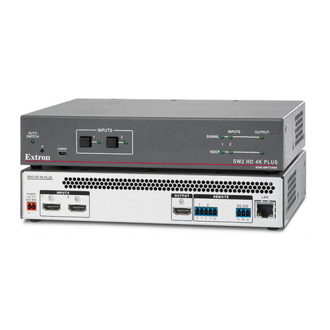 Extron electronics SW2HD 4K PLUS User manual Extron electronics SW2HD 4K PLUS User manual
