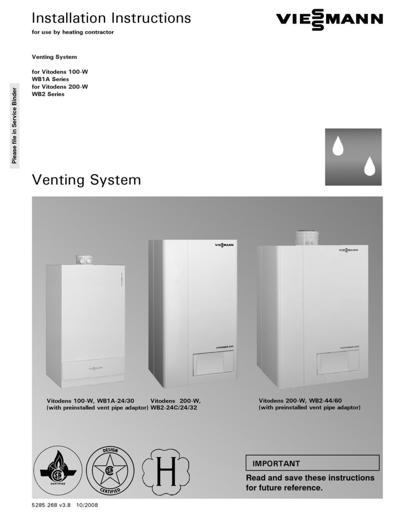 Viessmann Vitodens 100-W WB1A-24 installation instructions Viessmann Vitodens 100-W WB1A-24 installation instructions