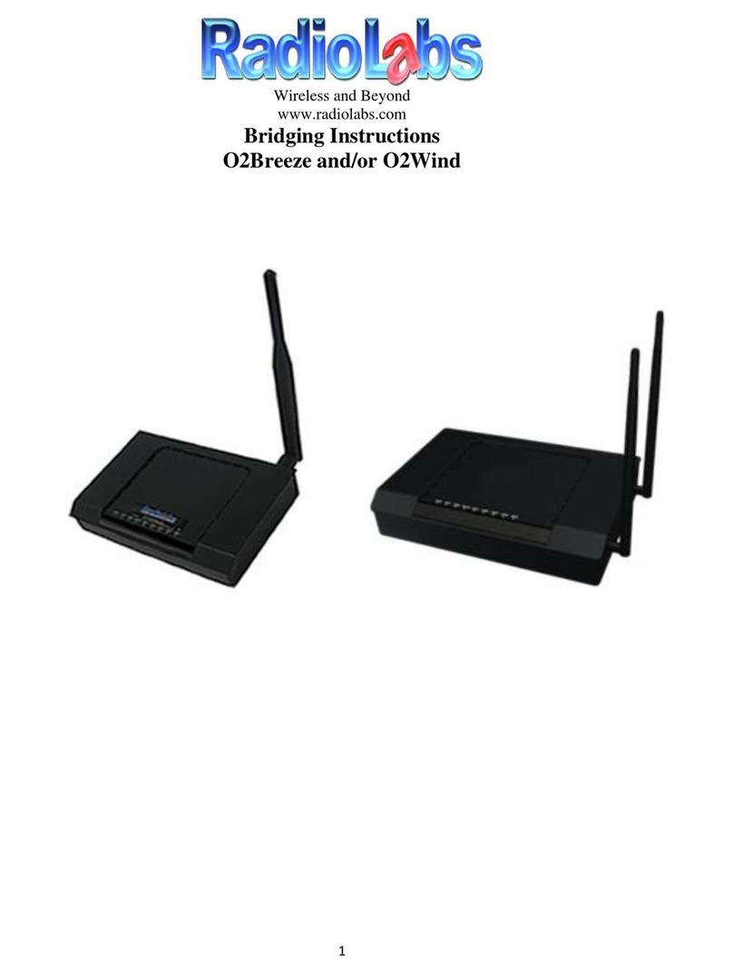 RadioLabs O2Breeze Bridging instructions RadioLabs O2Breeze Bridging instructions