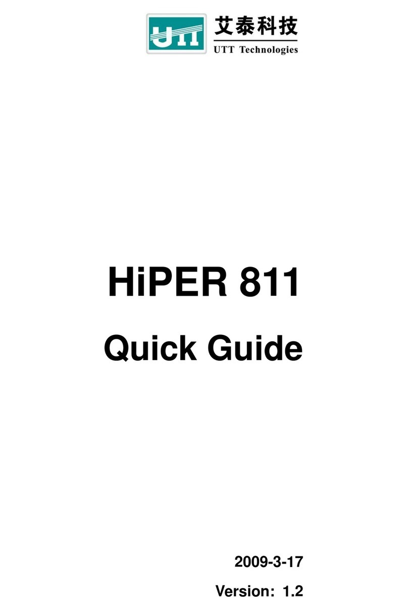 UTT HiPER 811 quick guide UTT HiPER 811 quick guide