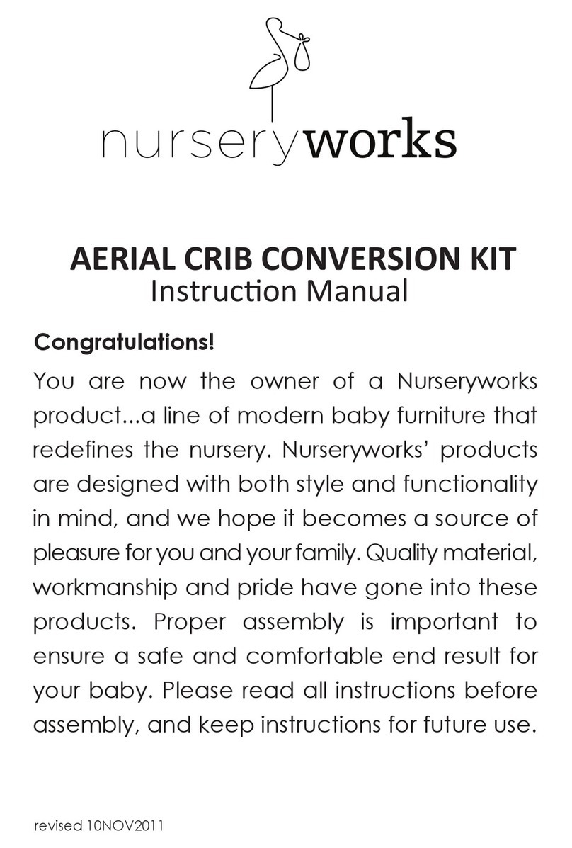 Nurseryworks Aerial Crib Conversion Kit User manual