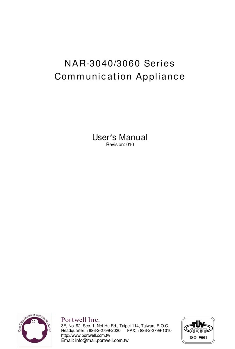 Portwell NAR-3040 Series User manual