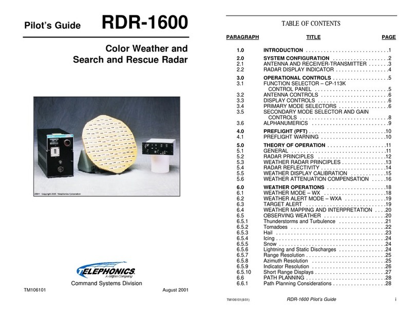 Telephonics RDR-1600 Manual