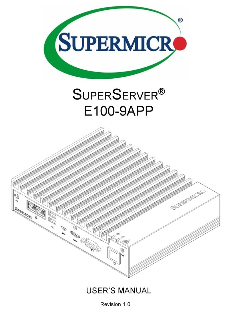 Supermicro E100-9APP User manual Supermicro E100-9APP User manual
