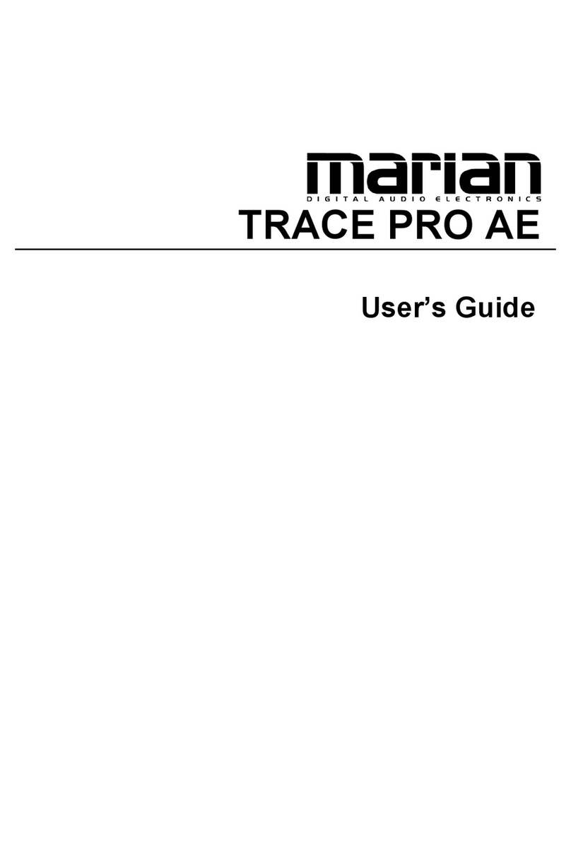 MARIAN TRACE PRO AE User manual