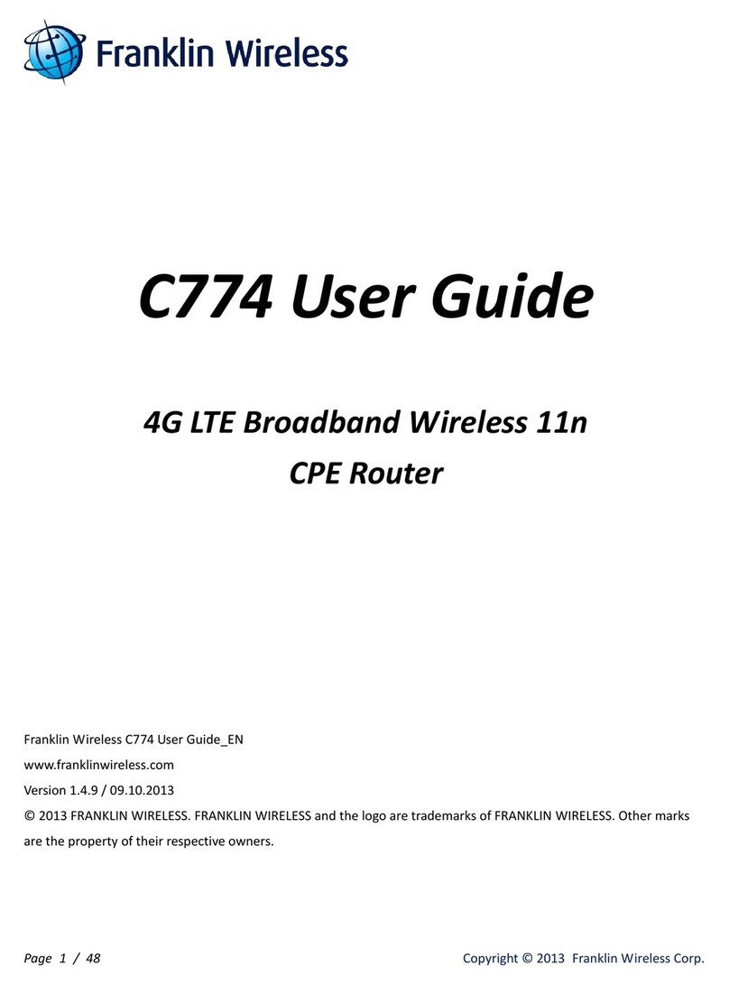 Franklin Wireless C774 User manual Franklin Wireless C774 User manual