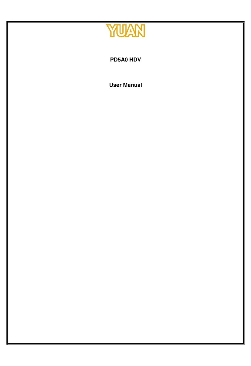 Yuan PD5A0 HDV user manual Yuan PD5A0 HDV user manual