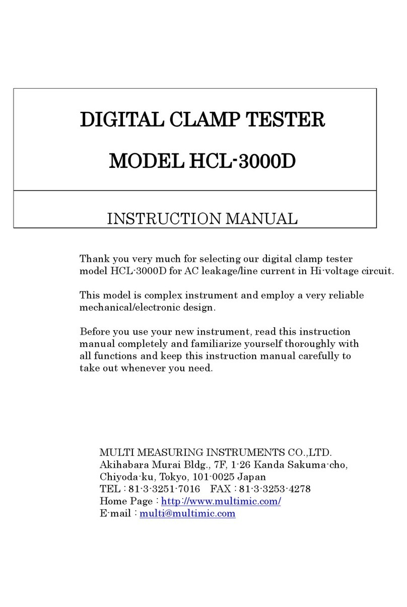 Multi HCL-3000D User manual