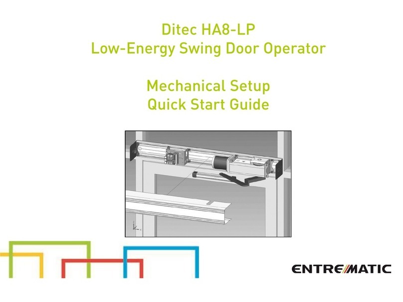 Entrematic Ditec HA8-LP User manual