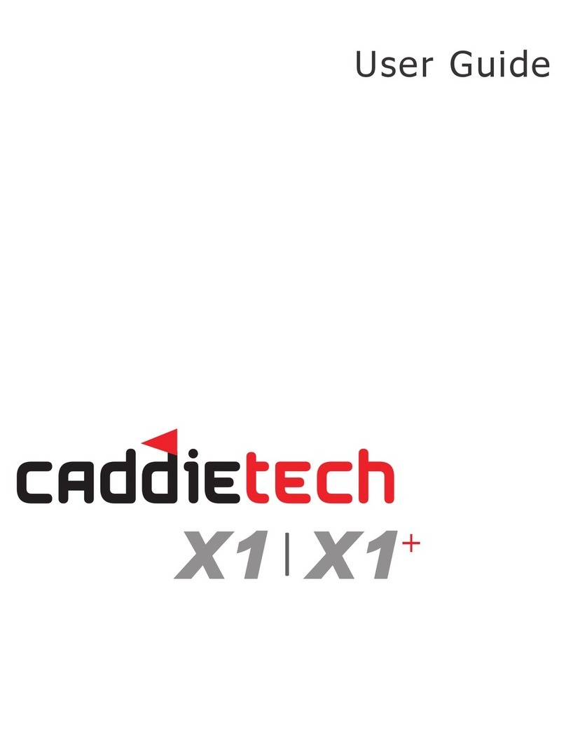 Caddietech X1 User manual