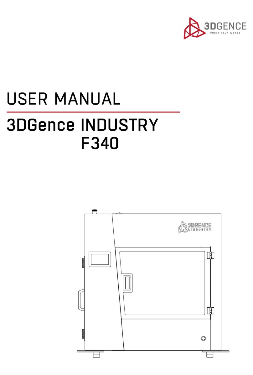 3DGence INDUSTRY F340 User manual