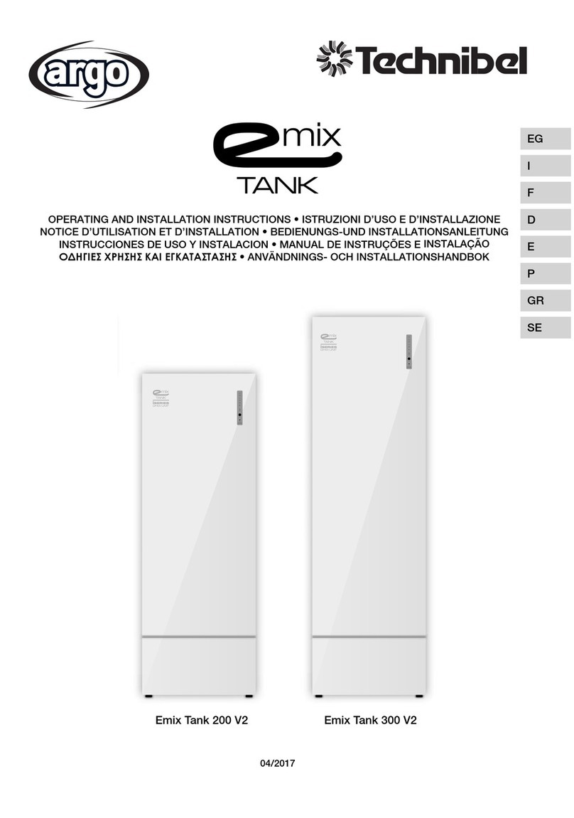Argo Emix Tank 200 Operating and installation instructions