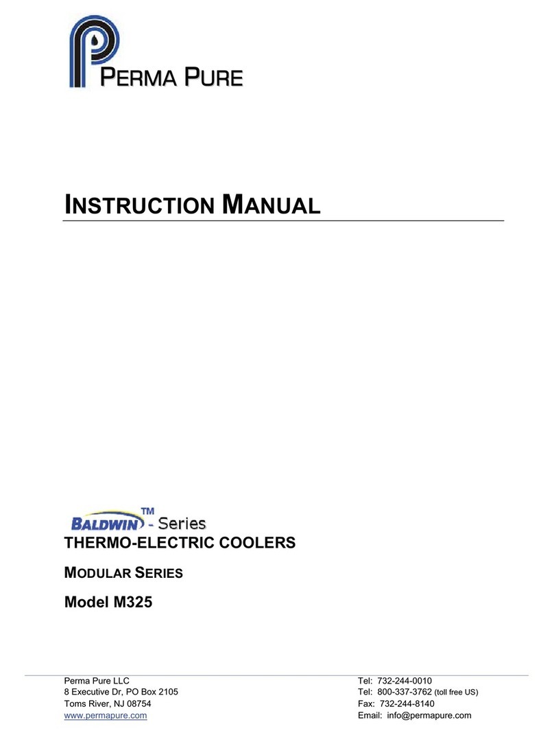 Perma Pure M325 instruction manual