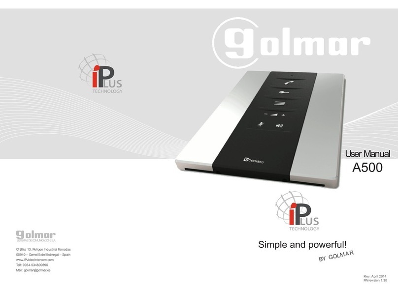 golmar A500 user manual