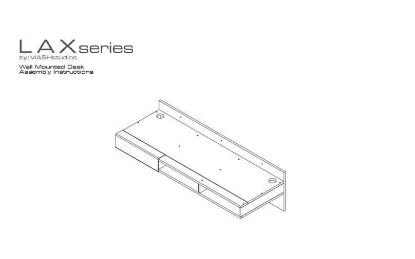 Viash studios LAX series Wall Mounted Desk Assembly instructions Viash studios LAX series Wall Mounted Desk Assembly instructions