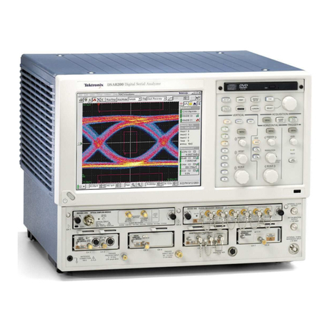 Tektronix DSA8200 Series User manual